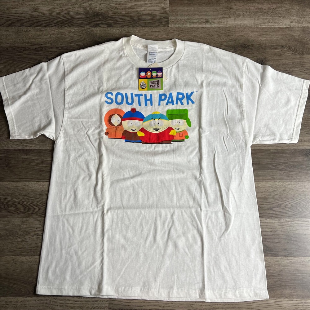 South Park T Shirt Mens XL 2006 Dead Stock Backwards Back‎ Hit Y2K NWT Comedy
